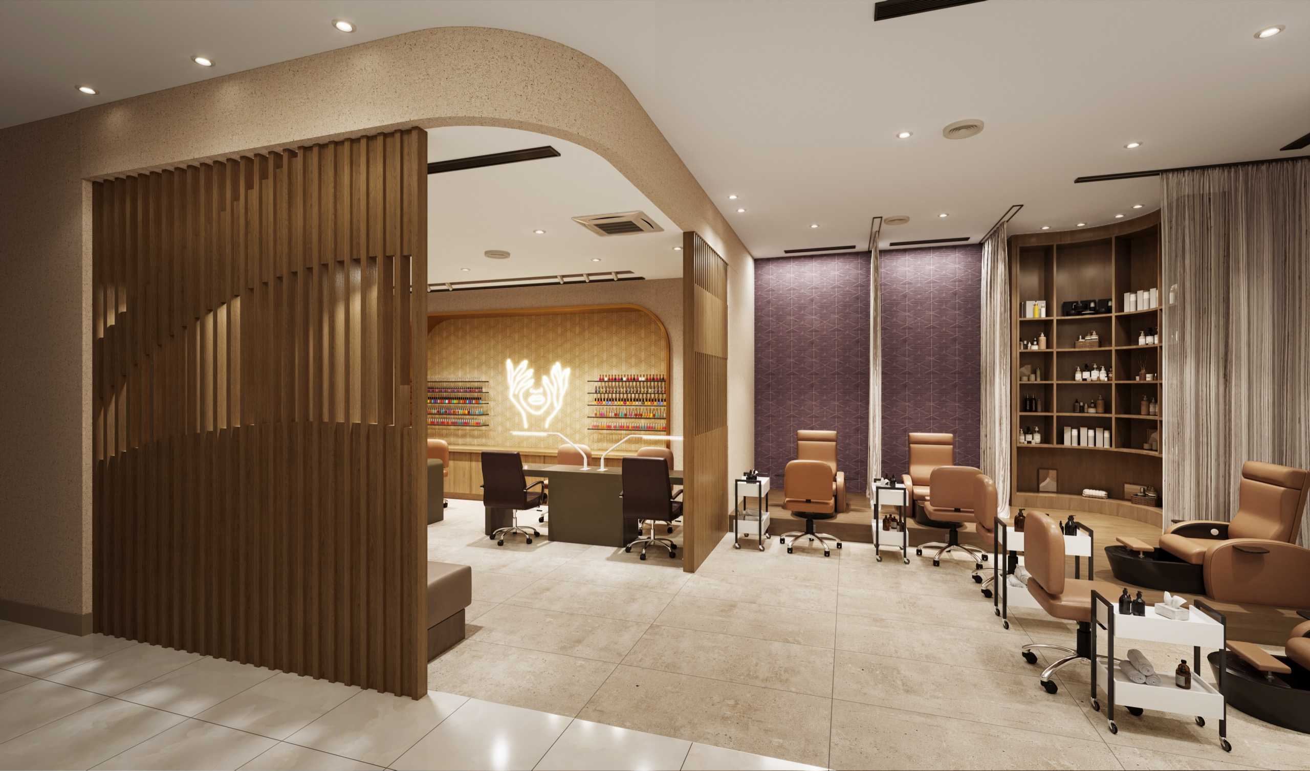 Rendering of Jamul Spa nail salon