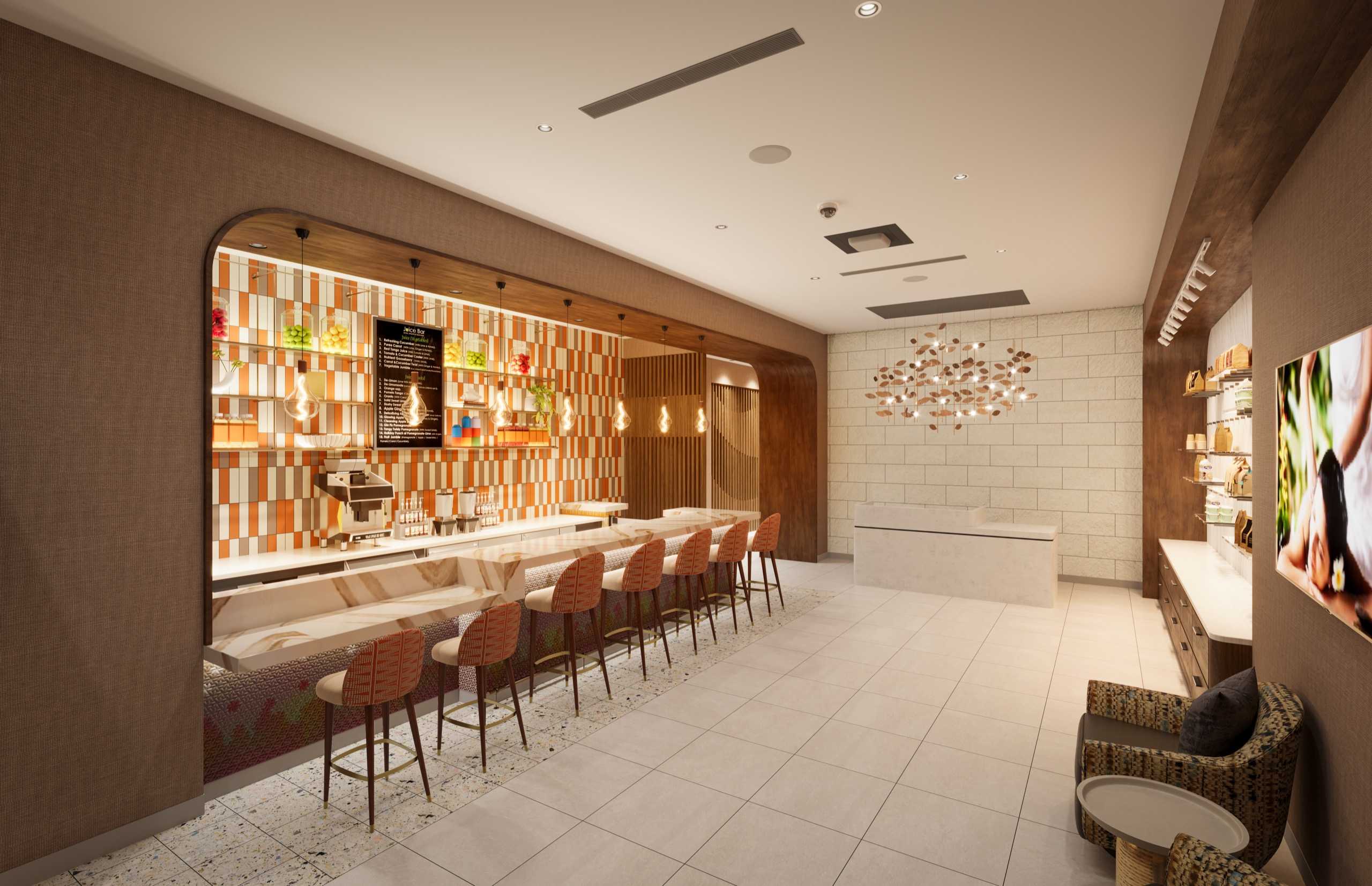 Hotel rendering - Juice & Coffee Bar