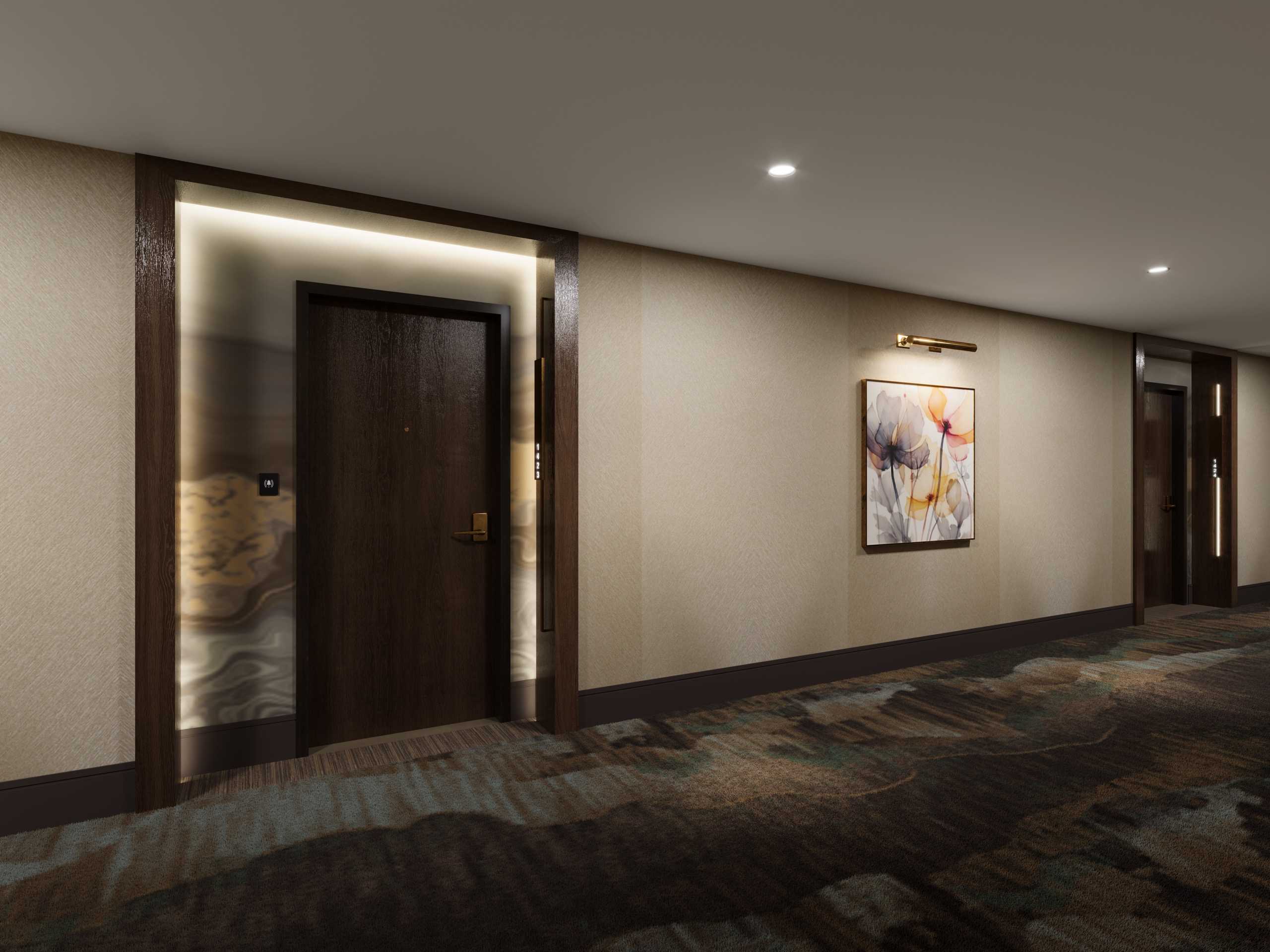 Hotel rendering of the Suite Entry at Jamul Resort Casino