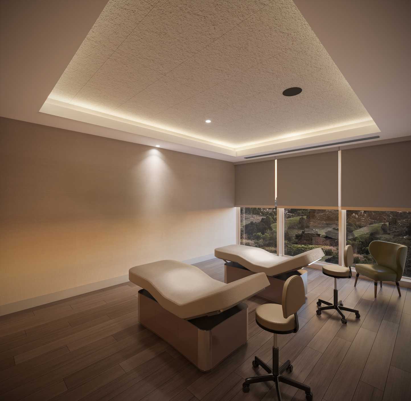 Rendering of Jamul Spa Couples Treatment room