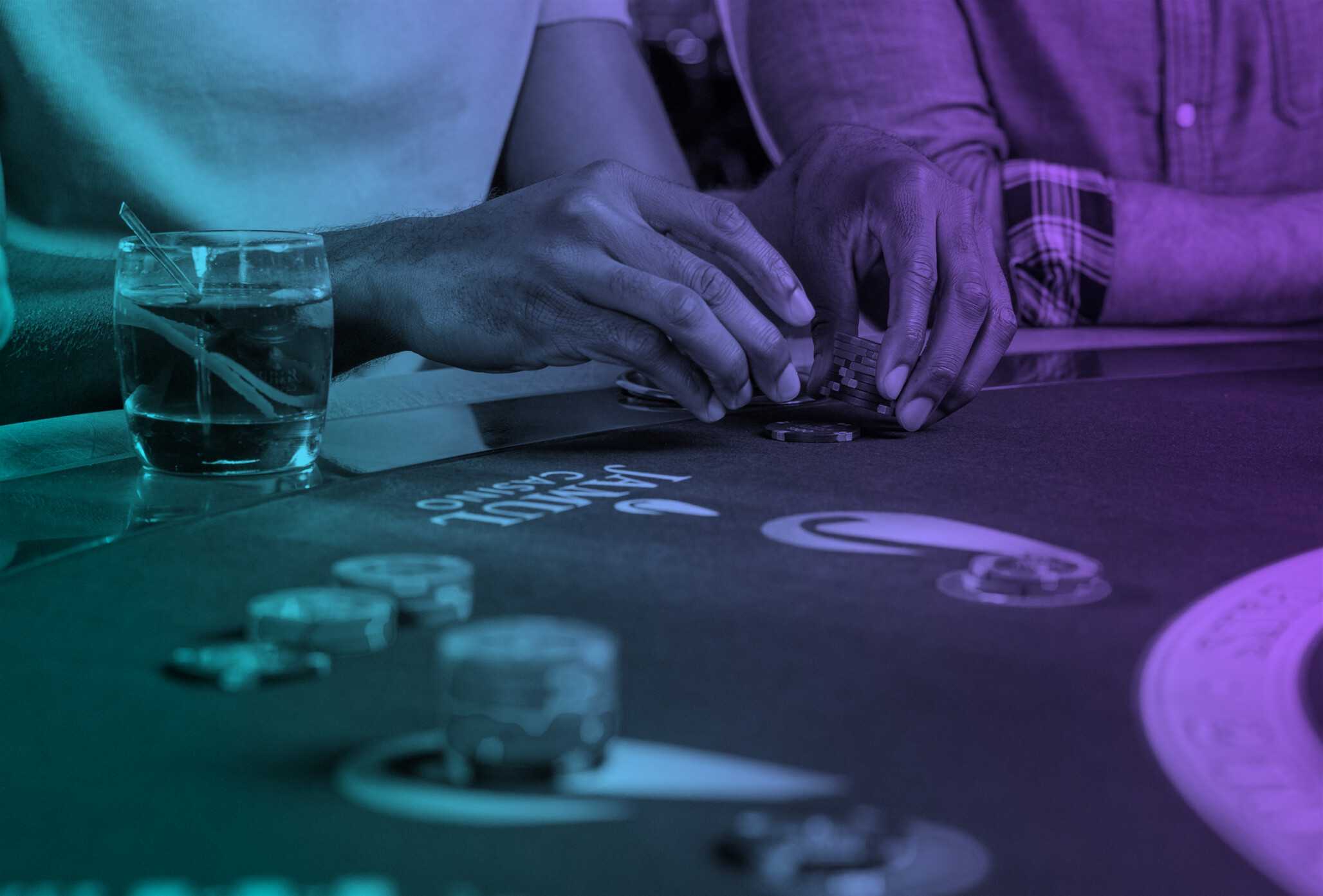 A close up of a table game at Jamul Casino Resort.