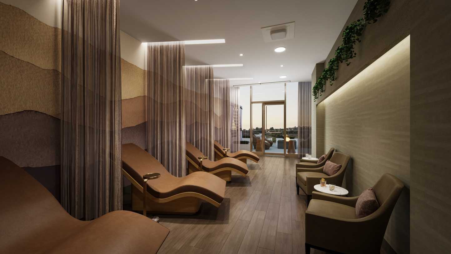 Rendering of Jamul Spa lounge chairs